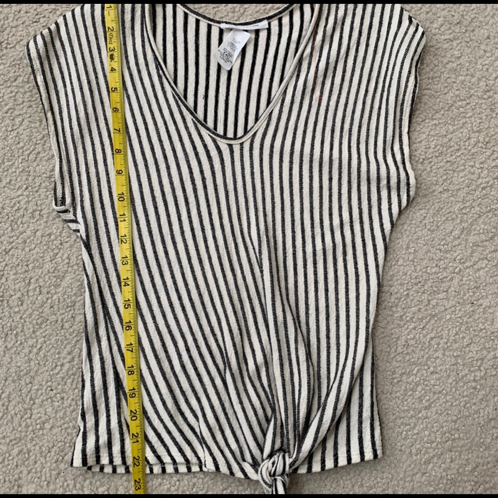 Caution to the Wind Sleeveless Tie Front Top - Picture 7 of 7